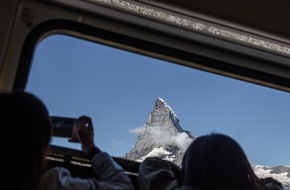 Matterhorn Gotthard Bahn / Gornergrat Bahn / BVZ Gruppe: Gornergrat Bahn bietet ihren Gästen als erstes öV-Transportunternehmen der Schweiz durchgehend Gratis-WLAN