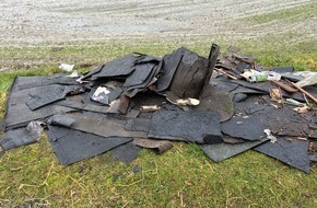 Polizeidirektion Itzehoe: POL-IZ: 251222.1 Norderw&ouml;hrden: Mehrere Kubikmeter Bauschutt illegal entsorgt