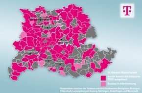 Deutsche Telekom AG: Telekom bleibt Zugpferd beim Glasfaserausbau f&uuml;r die Gigabit Region Stuttgart