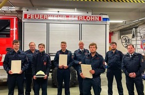 Feuerwehr Iserlohn: FW-MK: Beförderungen und Ehrungen bei der Löschgruppe Hennen.