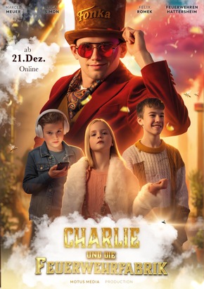 Feuerwehr MTK: 300 Gäste feiern erfolgreiche Premiere von "Charlie und die Feuerwehrfabrik" - Weihnachtsfilm jetzt online