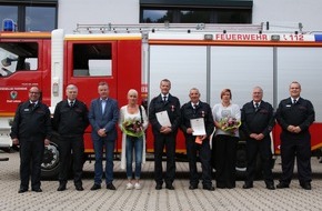 Freiwillige Feuerwehr der Stadt Lohmar: FW-Lohmar: Verleihung von Feuerwehrehrenzeichen im Löschzug Lohmar