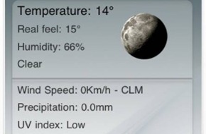 21degrees SA: Den Wetterbericht für die nächsten Stunden in der Hosentasche: Free Weather 3.0