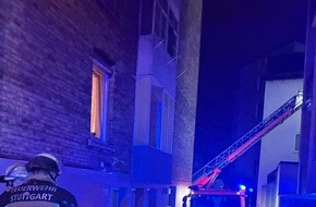 Feuerwehr Stuttgart: FW Stuttgart: -Akku brennt auf Balkon -Feuerwehr verhindert durch schnelles Eingreifen Ausbreitung auf weitere Wohnungen