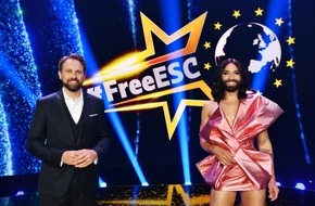ProSieben: Glamour und Gala: Conchita Wurst und Steven Gätjen führen am 15. Mai 2021 durch den "FREE EUROPEAN SONG CONTEST" 2021 auf ProSieben