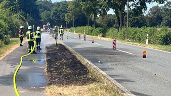 Freiwillige Feuerwehr der Gemeinde Sonsbeck: FW Sonsbeck: Zwei Eins&auml;tze am Wochenende
