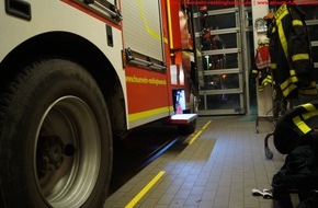 Feuerwehr Recklinghausen: FW-RE: Kellerbrand - keine Verletzten - extreme Temperaturen erschweren Brandbekämpfung