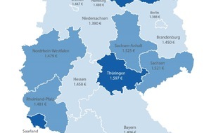 CHECK24 GmbH: Gas für Verbraucher im Saarland am teuersten, in Berlin am günstigsten