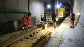 Der Lötschberg-Basistunnel ist wieder einspurig befahrbar