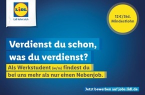 Lidl: "Verdienst du schon, was du verdienst?": Lidl schafft über 500 neue Jobs in Frankfurt und Umgebung