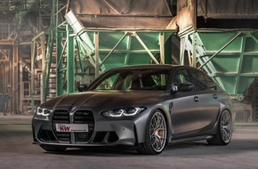 KW automotive GmbH: Auch für BMW M3 (G80) und BMW M4 (G82) entwickelt: Das in der Druck- und Zugstufe einstellbare KW V3 Gewindefahrwerk