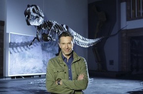 ZDF: Nachts im Museum - die Dritte/ "Terra X" dreht neue Folgen "Supertiere" im Senckenberg Naturmuseum Frankfurt (BILD)