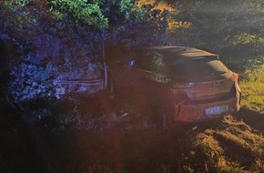 Polizeipräsidium Westpfalz: POL-PPWP: Unfall: Mit 1,07 Promille von der Straße abgekommen