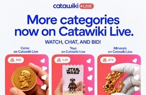 Catawiki: Catawiki Live w&auml;chst um weitere Kategorien - jedes dritte Objekt geht an Live-Zuschauer:innen