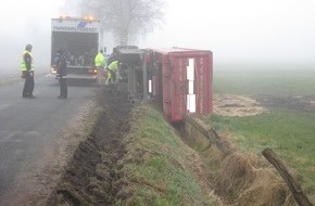 Polizeidirektion Bad Segeberg: POL-SE: Alveslohe - Unfall mit LKW