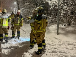 FW Stuttgart: Feuerwehr Stuttgart aufgrund von Schneefall im Einsatz