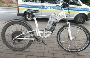 Polizeiinspektion Delmenhorst / Oldenburg - Land / Wesermarsch: POL-DEL: Stadt Delmenhorst: Kontrolle eines kuriosen Elektrofahrrades