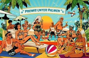 SAT.1: Viva Papaya! SAT.1 bietet Prominenten ab sofort neue Angebote für das All-inclusive-Urlaubsprogramm "Promis unter Palmen"