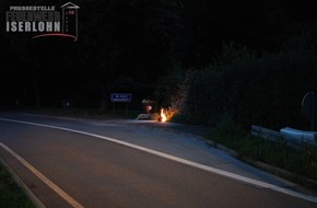 Feuerwehr Iserlohn: FW-MK: Campinggaskocher gerät in Brand
