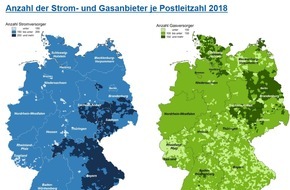 CHECK24 GmbH: Verbraucher wählen je nach Wohnort aus bis zu 227 Strom- und 168 Gasanbietern