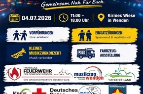 Feuerwehr Wenden: FW Wenden: 1. Presseinforamtion "1. Wendender Blaulichtmeile"