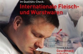 DLG Deutsche Landwirtschafts-Gesellschaft e.V.: Neue Ausgabe "DLG-Test Lebensmittel" / Schwerpunkte: Fleisch- und Wurstwaren, Sensorik von Bio-Produkten, Geschmacksschulen