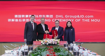 DHL Group: PM: DHL Group und JD.com unterzeichnen Absichtserkl&auml;rung f&uuml;r Wachstum deutscher Marken in China und Europa / PR: DHL Group and JD.com sign Memorandum of Understanding to support German brands' growth in China and Europe