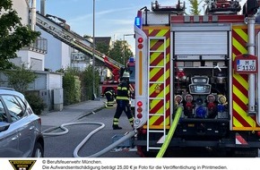 Feuerwehr München: FW-M: Gasgrill verursacht Dachstuhlbrand (Trudering)