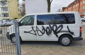 Polizeidirektion Lübeck: POL-HL: HL-St. Gertrud / Graffitischmierereien in Lübeck St. Gertrud - Polizei sucht Zeugen