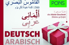 PONS GmbH: Neu hier? Deutsch lernen für arabischsprachige Flüchtlinge - und Arabisch lernen für deutsche Helfer / Mit den neuen Bildwörterbüchern von PONS