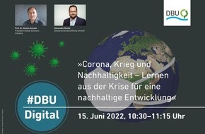 Deutsche Bundesstiftung Umwelt (DBU): Abschluss der DBU-Initiative „Corona und Nachhaltigkeit“