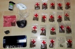 Polizeipräsidium Westpfalz: POL-PPWP: Vor Polizeikontrolle geflüchtet - Drogen sichergestellt