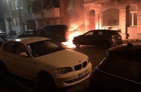 Polizei Aachen: POL-AC: Zwei Autos bei Brand stark beschädigt - Hinweise auf Brandstiftung