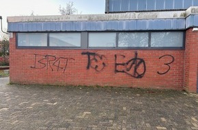 Polizeiinspektion Emsland/Grafschaft Bentheim: POL-EL: Uelsen - Grundschule beschmiert - Zeugen gesucht