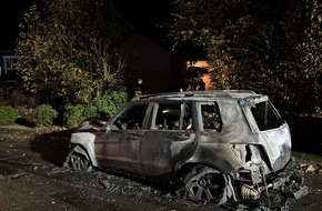 Polizei Rheinisch-Bergischer Kreis: POL-RBK: Kürten - Pkw komplett ausgebrannt - Zeugensuche