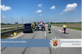 Polizeidirektion Neustadt/Weinstraße: POL-PDNW: Polizeiautobahnstation Ruchheim - Fahrer unter Betäubungsmitteleinfluss verursacht Verkehrsunfall auf A61 mit fünf Leichtverletzten