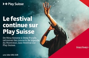 SRG SSR: Le Montreux Jazz Festival sur Play Suisse
