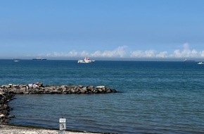 Kreisfeuerwehrverband Plön: FW-PLÖ: Vermisste Schwimmer in Wisch - Große Suchaktion von Hilfsorganisationen am Strand von Heidkate.