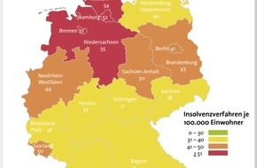 CRIF GmbH: Leichter Anstieg bei den Privatinsolvenzen im 1. Quartal 2013 (BILD)
