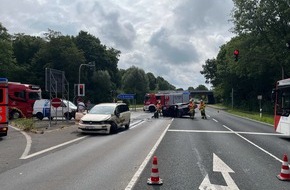 Polizei Aachen: POL-AC: Zusammenstoß an der Anschlussstelle Lichtenbusch: Zwei Männer verletzt