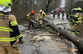 Kreisfeuerwehrverband Segeberg: FW-SE: Sturmtief "Jitka" fegt über den Kreis Segeberg