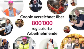 Coople: 800’000 registrierte Arbeitnehmende bei Coople – Nachfrage nach flexibler Arbeit ungebrochen