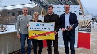 M-net Telekommunikations GmbH: Glasfaserausbau in Oberstdorfer Ortsteilen abgeschlossen