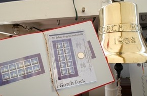 Presse- und Informationszentrum Marine: Deutsche Marine: Zum Geburtstag erhält die "Gorch Fock" eine Sonderbriefmarke und Münze