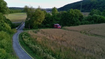 FW-AR: Interkommunale Waldbrandübung der Feuerwehren Ense und Arnsberg