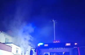 Feuerwehr Datteln: FW Datteln: Ausgedehnter Wohnungsbrand fordert tote Tiere