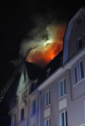 FW-MK: Großbrand in der Innenstadt