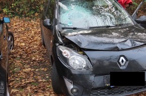 Polizeiinspektion Hameln-Pyrmont/Holzminden: POL-HM: Auffahrunfall mit leicht verletzter Fahrzeugführerin