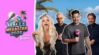 Banijay Germany: Partyschlager-Stars Marc Eggers, Mia Julia, Rumbombe und Musikmanager Markus Krampe casten den "Malle Megastar 2026"