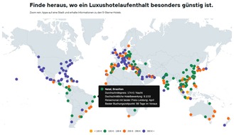 KAYAK Europe GmbH: 5-Sterne-Hotels zum Schnäppchenpreis: Wenn Luxus auf Low Budget trifft